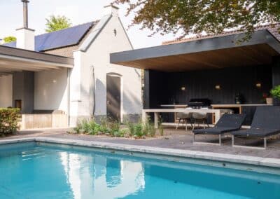 Nieuwbouw tuinoverkapping bij Villa in Vught